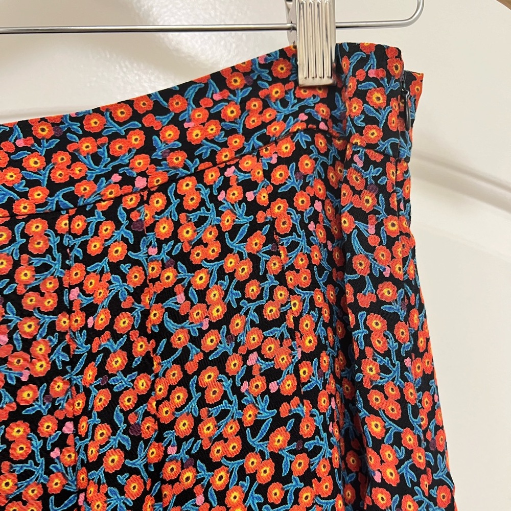 Zara Double Font Slit Floral Midi Skirt - Picture 5 of 7
